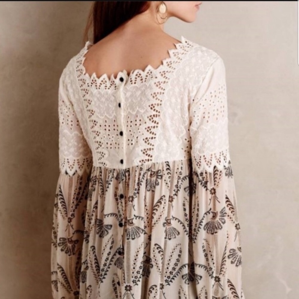 Anthropologie Floreat cantina boho top